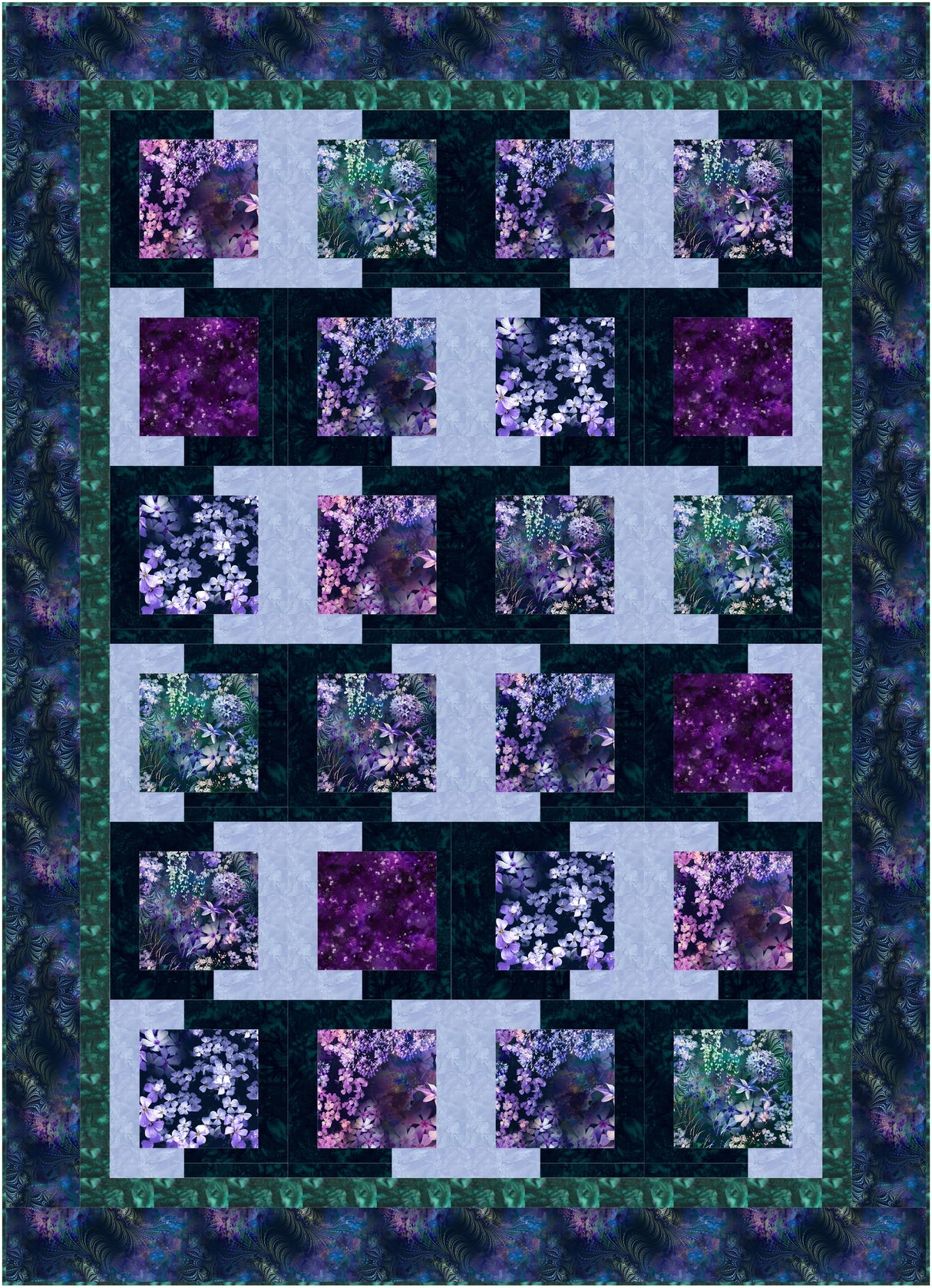 Half & Half Downloadable Pattern by Quilting Renditions