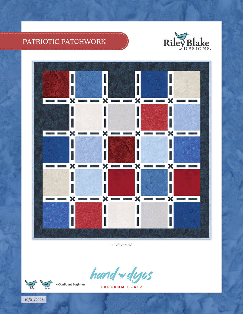 Patriotic Patchwork Downloadable Pattern By Riley Blake Designs