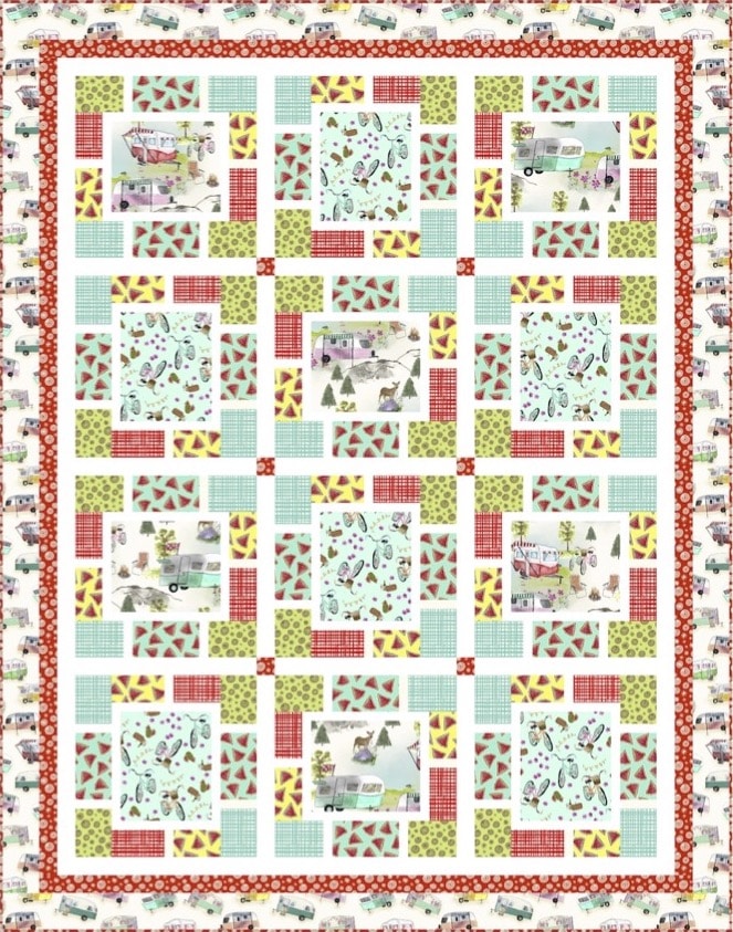 Happy Campers Downloadable Pattern by Pine Tree Country Quilts