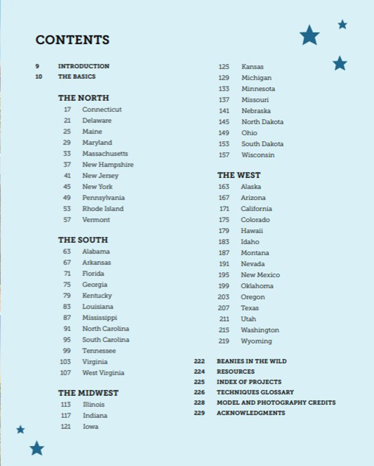 Back of the Knitting the U.S.A. by Weldon Owen