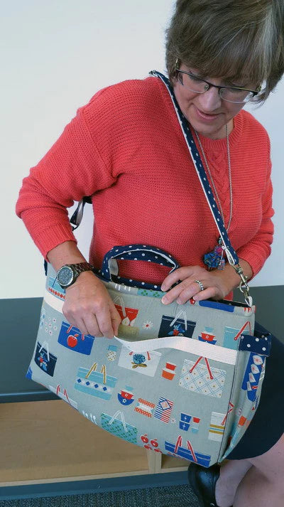 Urban Computer Satchel Pattern by Among Brenda's Quilts and Bags