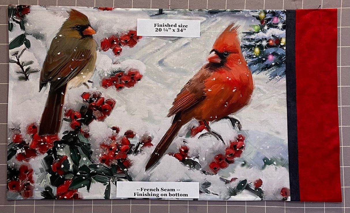 Pillowcases from Panels Christmas Book Pattern by J. Minnis Designs