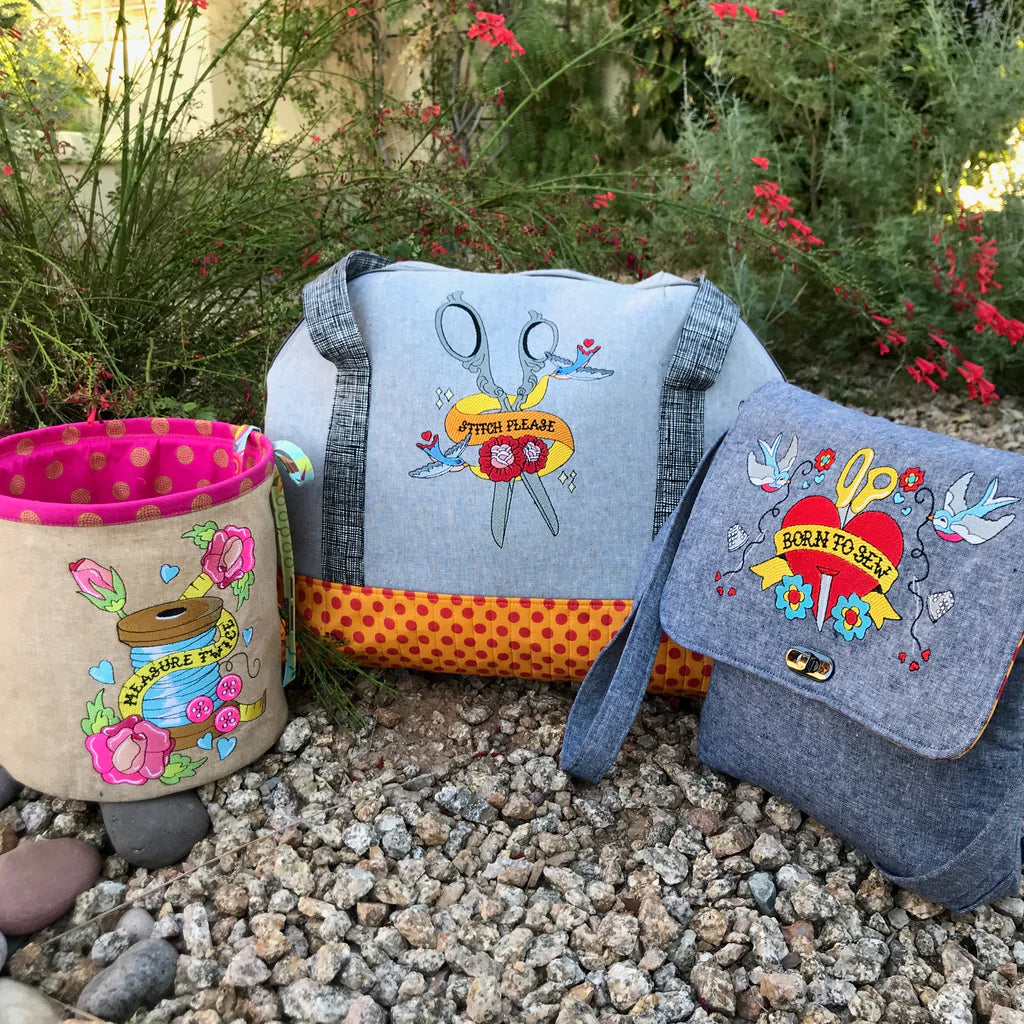 Inked - Sewing and Quilting for Machine Embroidery by Fabric Confetti