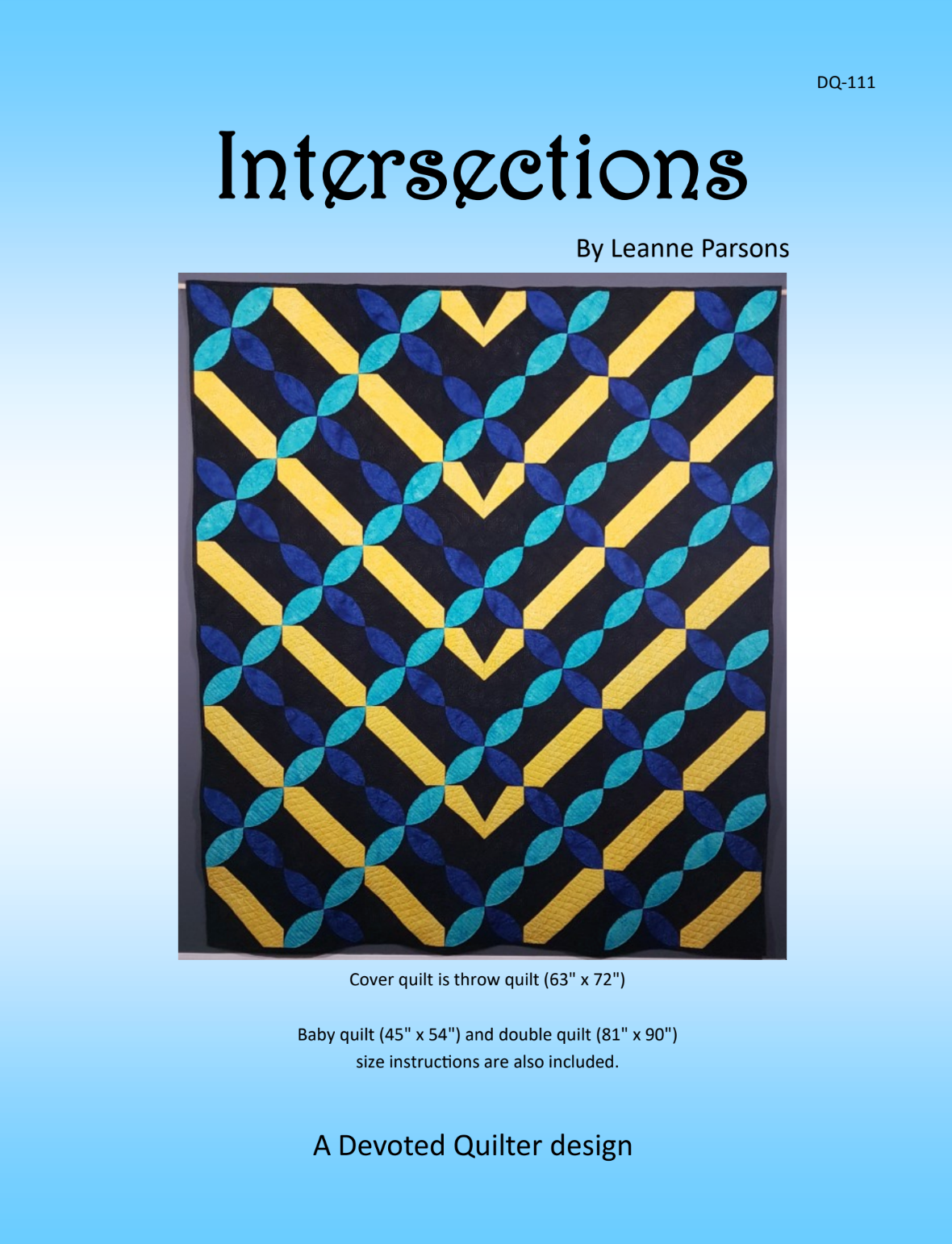 Intersections Downloadable Pattern by Devoted Quilter