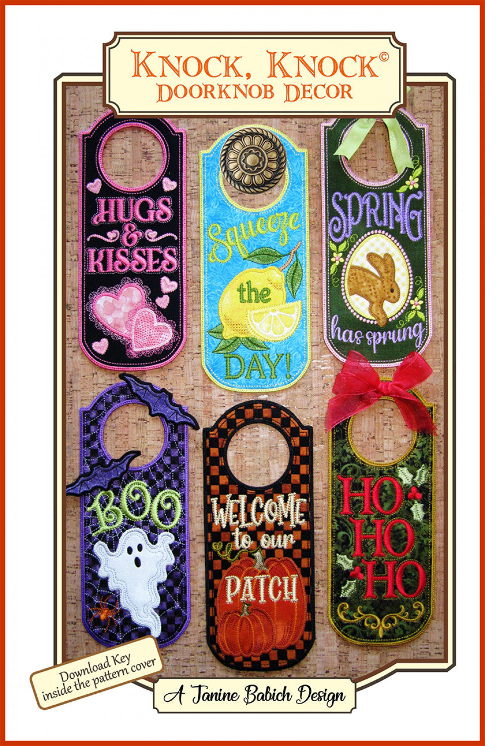 Knock, Knock Doorknob Decor Pattern by Janine Babich Designs