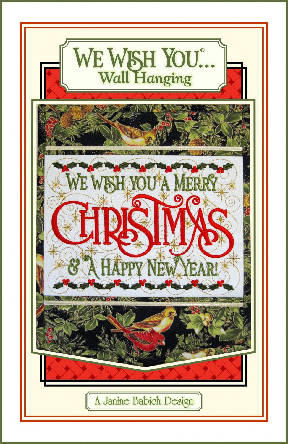 We Wish You Wall Hanging Downloadable Pattern by Janine Babich Designs