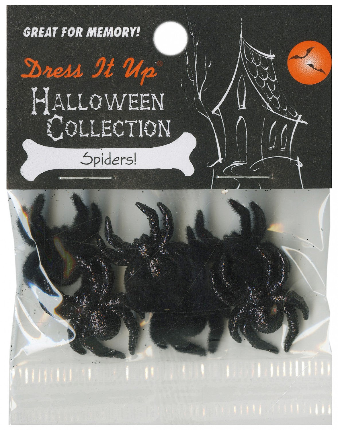 Spiders 6ct Button Pack by Dress It Up