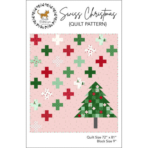 Swiss Christmas quilt pattern by Amanda Niederhauser - Jedi Craft Girl
