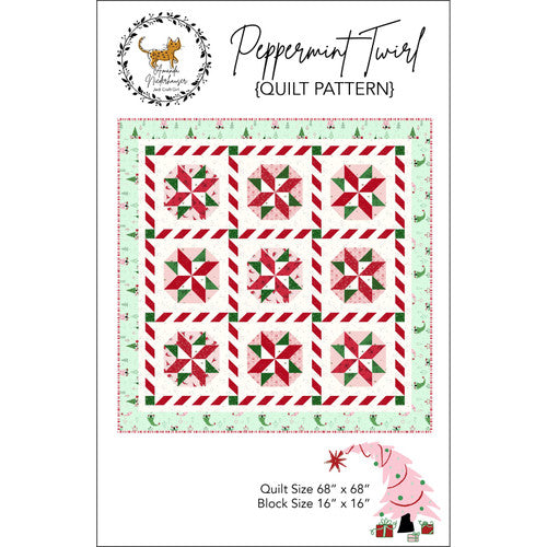 Peppermint Twirl quilt pattern by Amanda Niederhauser - Jedi Craft Girl