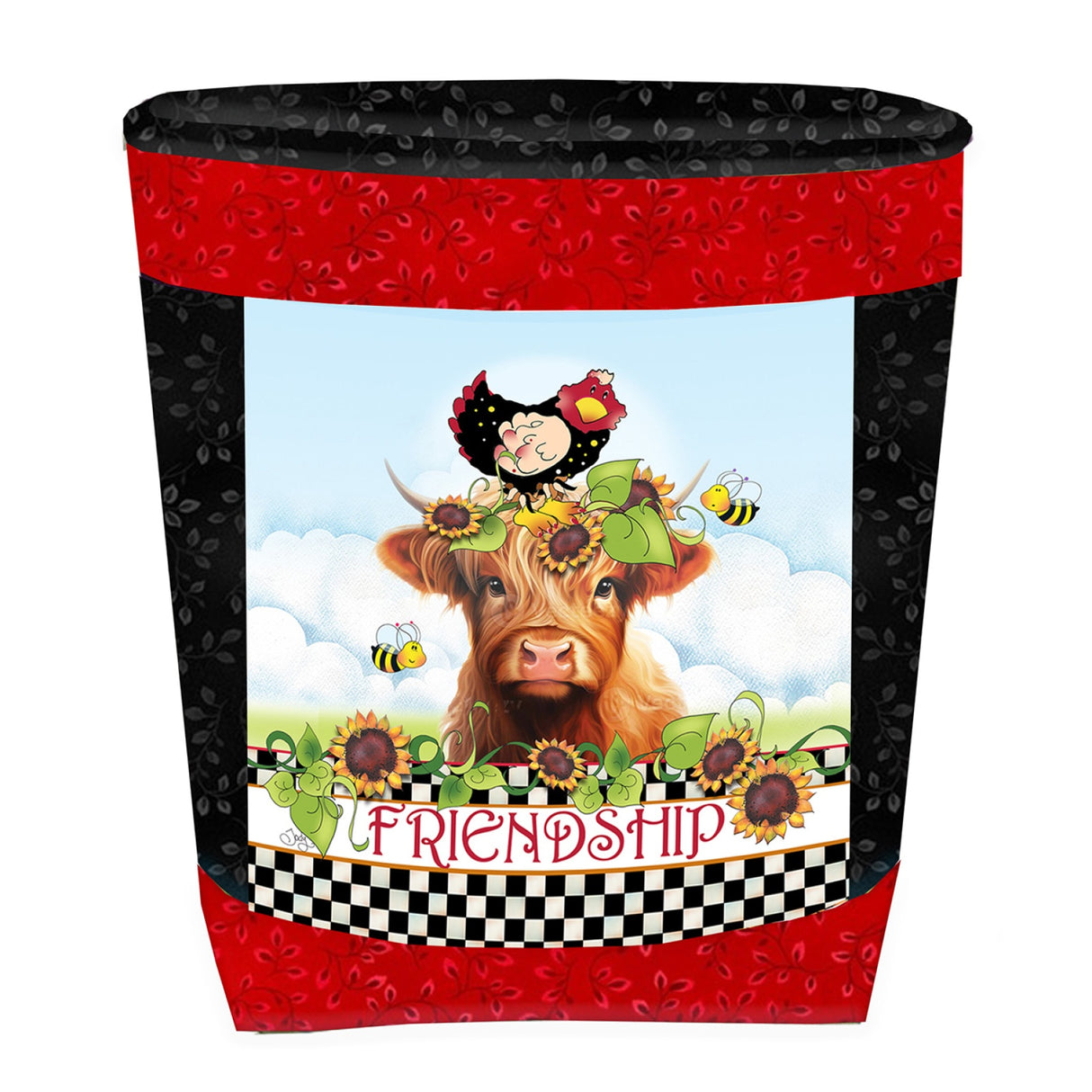 Bin Set Highland Cow Friendship by Jody Houghton Designs
