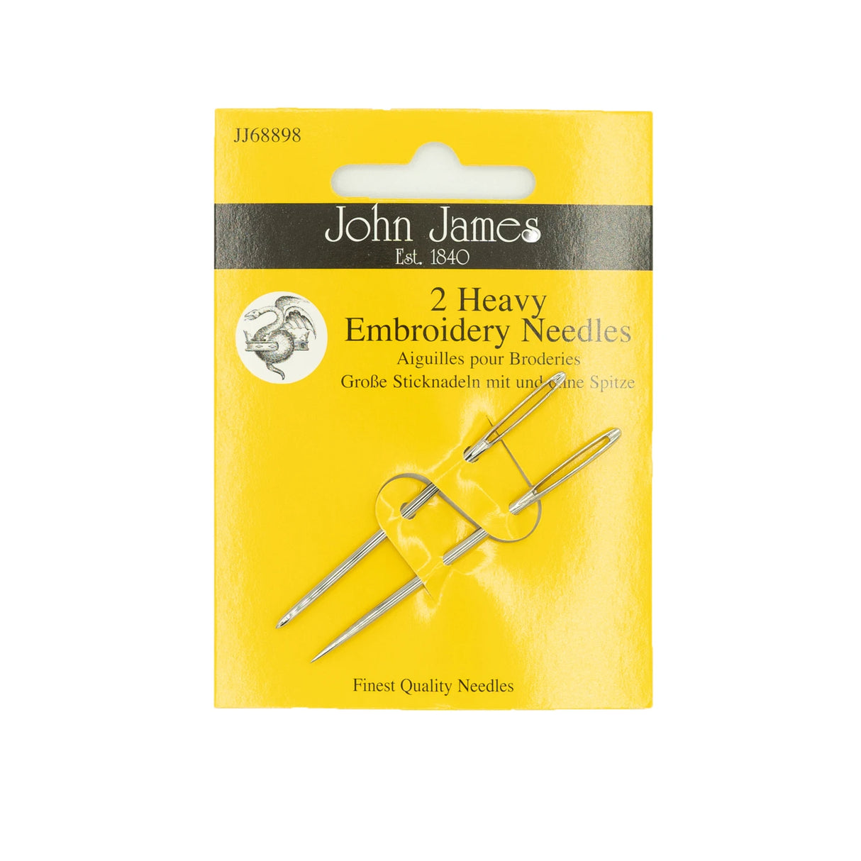 John James Embroidery / Crewel Heavy Needles 2 ct by Colonial Needle Co