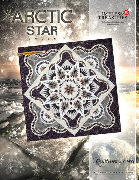 Arctic Star Queen Quilt Pattern by Quiltworx - Judy Niemeyer
