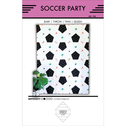 Soccer Party quilt pattern by Jessica Steele Design