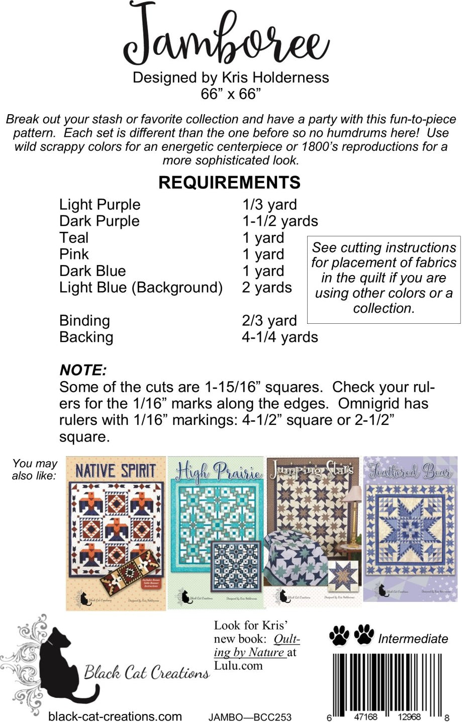 Back of the Jamboree Downloadable Pattern by Black Cat Creations