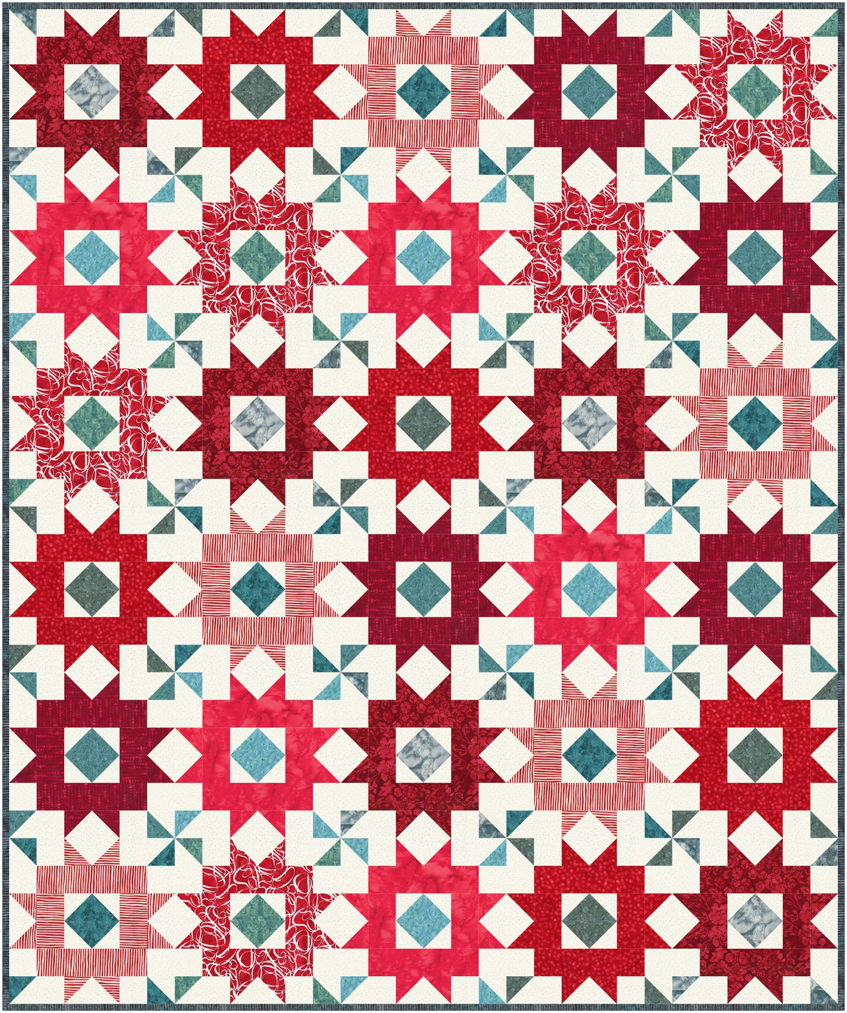 Jingle Stars Downloadable Pattern by Needle In A Hayes Stack