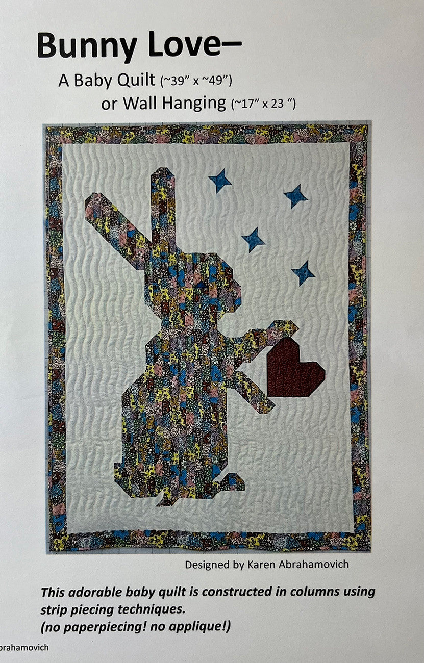 Bunny Love Quilt Pattern by Karen Abrahamovich