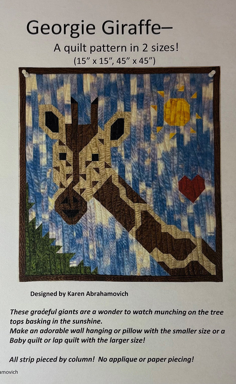 Georgie Giraffe Quilt Pattern by Karen Abrahamovich