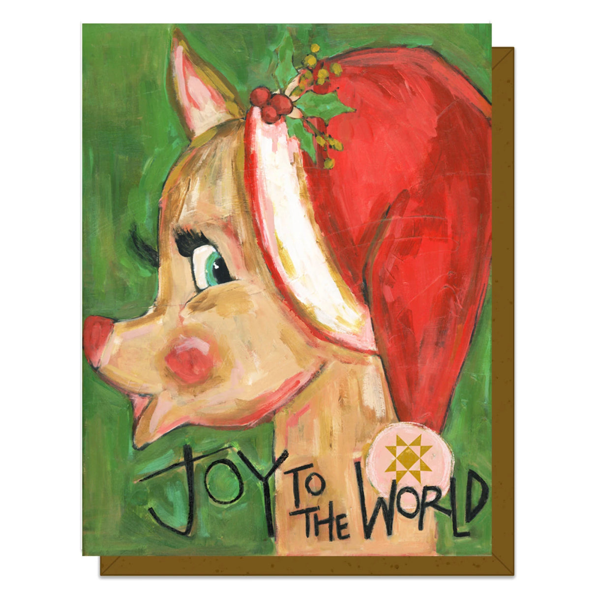 Joy to The World - Quilty Card by Kati Cupcake