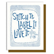 Stitch It - Greeting Card by Kati Cupcake