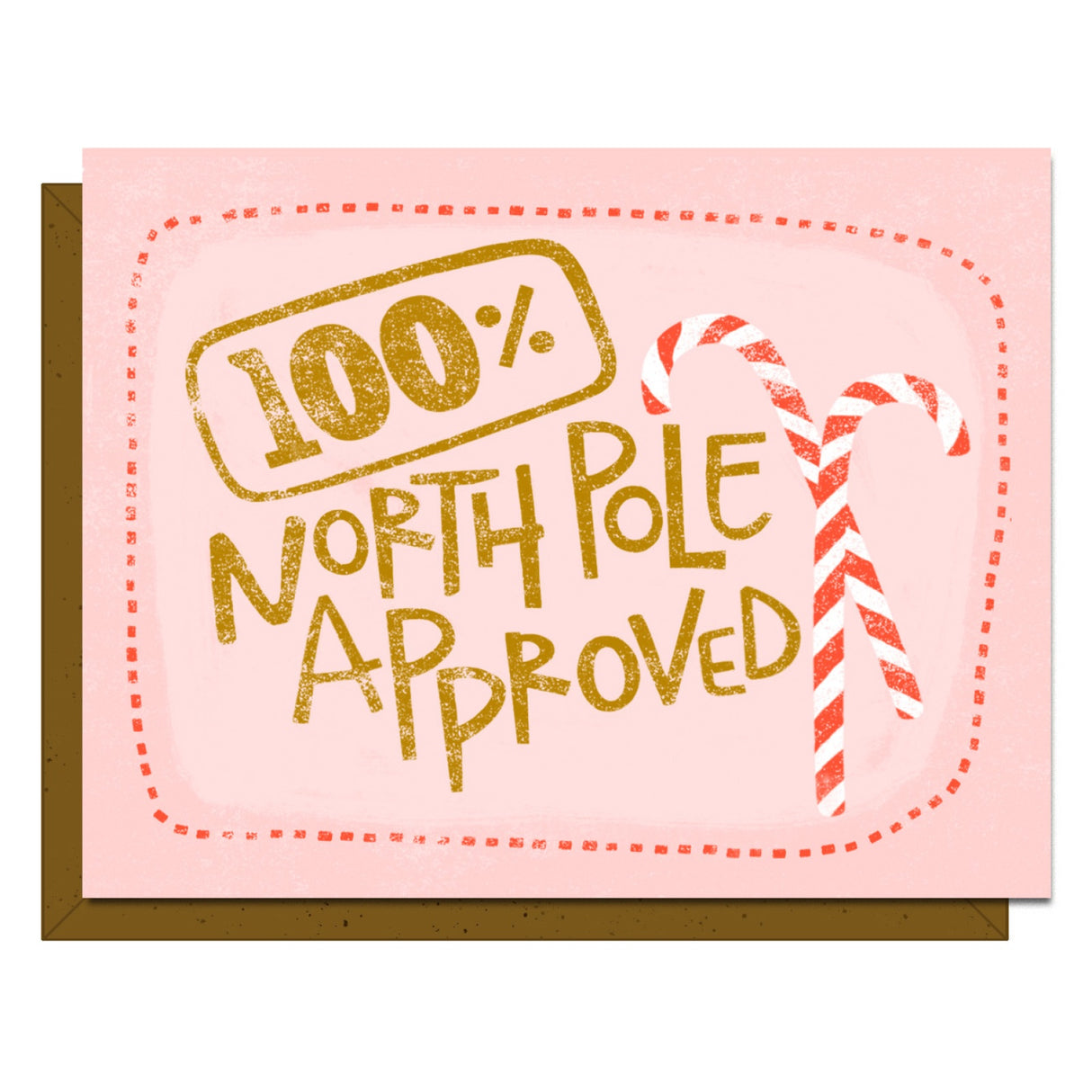 North Pole Approved - Greeting Card by Kati Cupcake