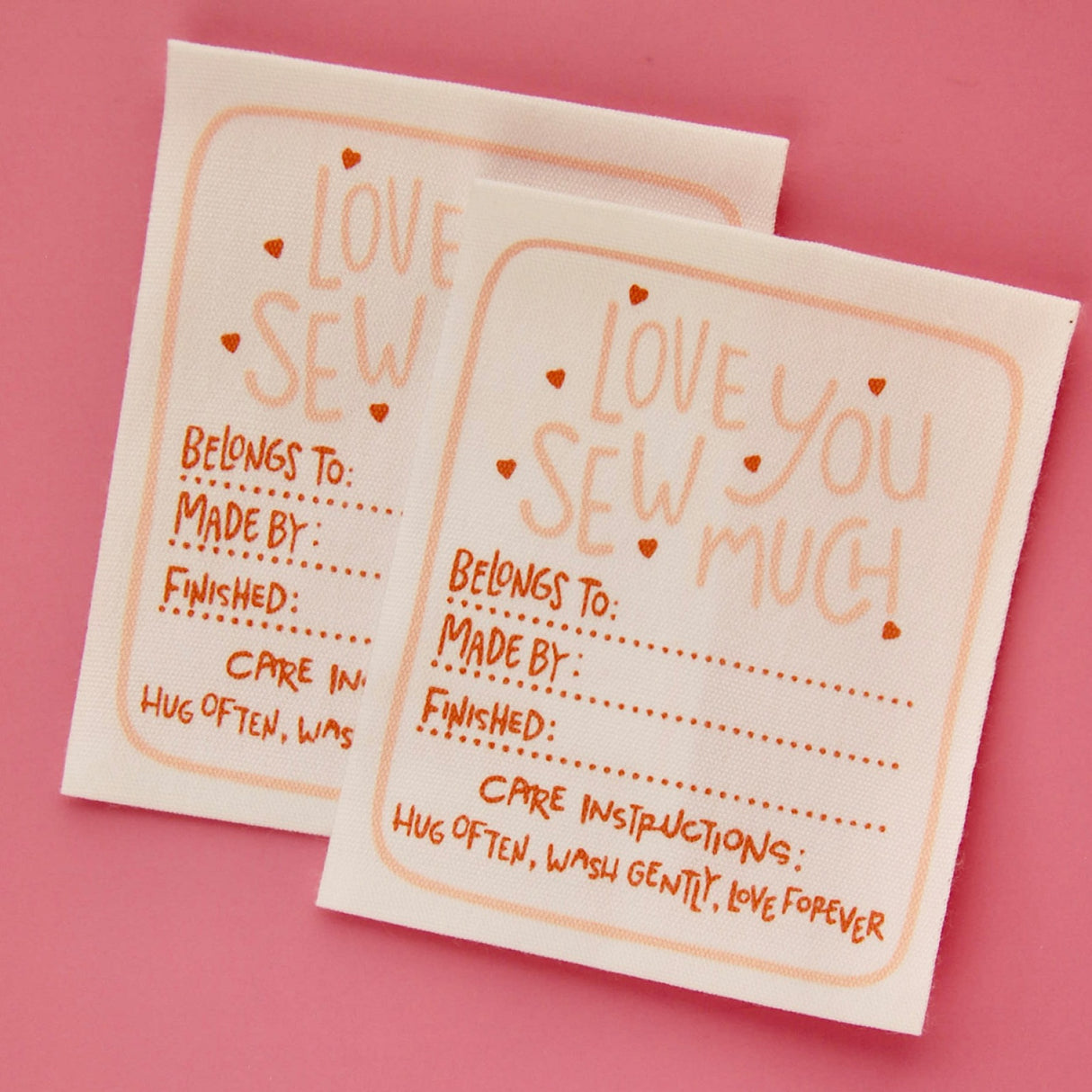 Love You Sew Much Cotton Labels by Kati Cupcake