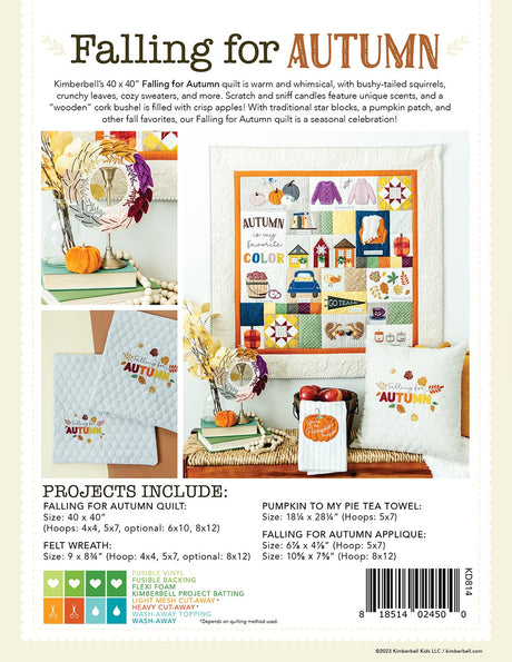 Back of the Falling For Autumn Quilt Pattern