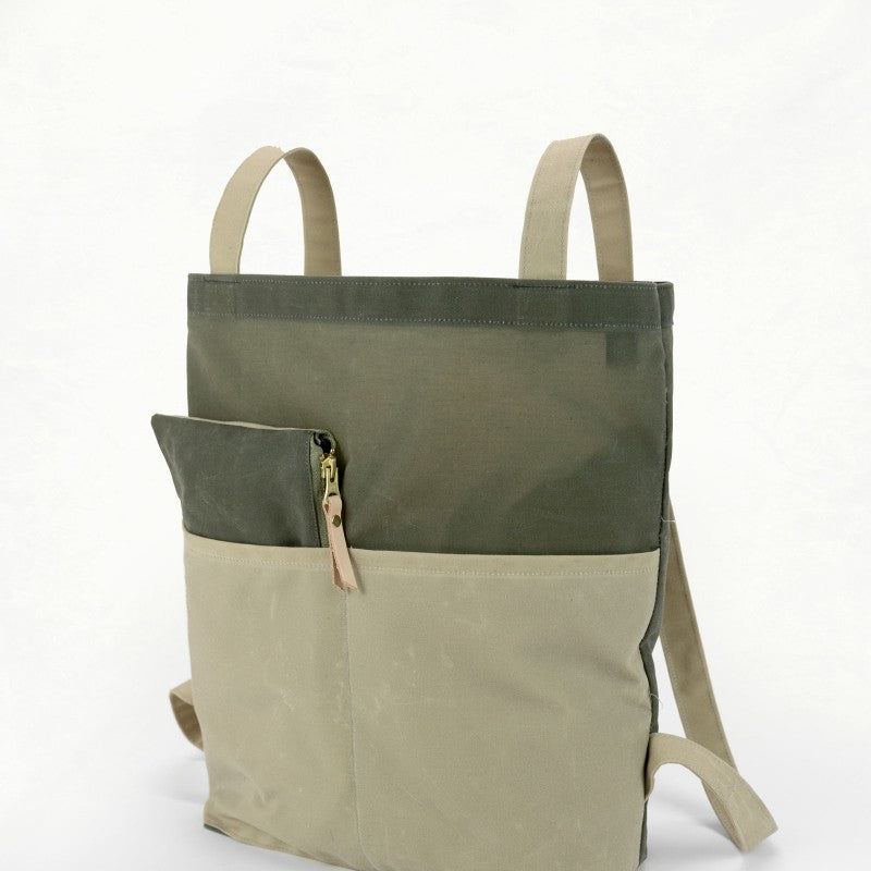 Back of the Belmont Pack + Pouch Pattern by Klum House