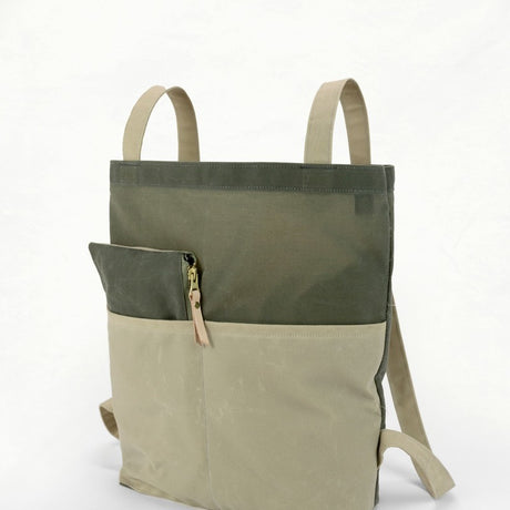 Back of the Belmont Pack + Pouch Pattern by Klum House