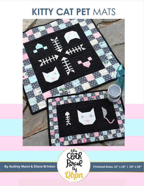 Kitty Cat Pet Mats Downloadable Pattern by Cloth Parcel