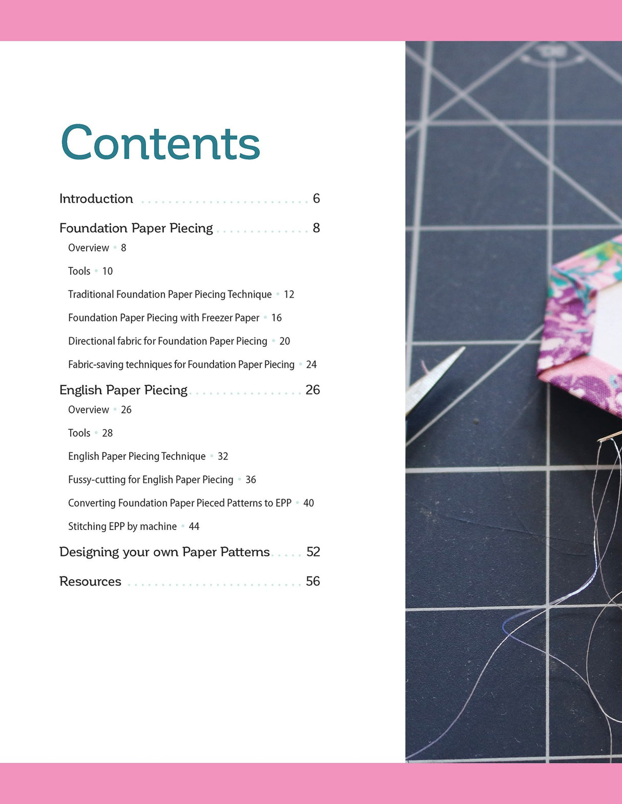 Back of the Ultimate Paper Piecing Reference Guide by Landauer