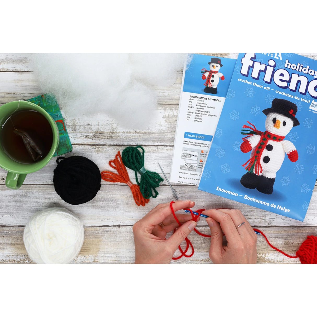 Leisure Arts Crochet Friend Kit Snowman by Leisure Arts