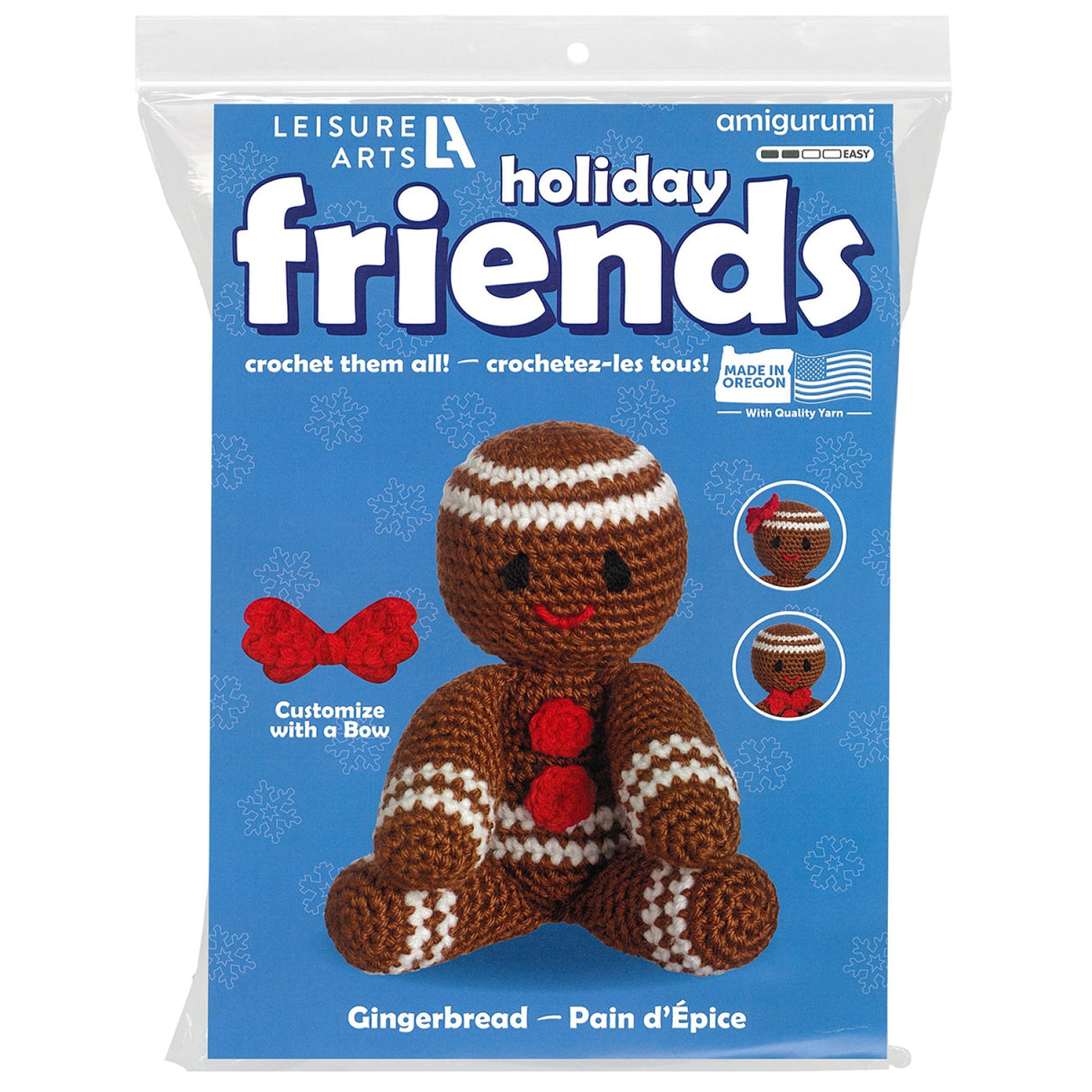 Leisure Arts Crochet Friend Kit Gingerbread Pattern by Leisure Arts