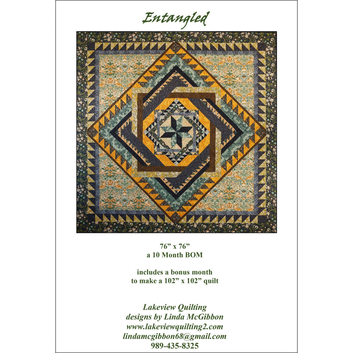 Entangled Quilt Pattern by Lakeview Quilting