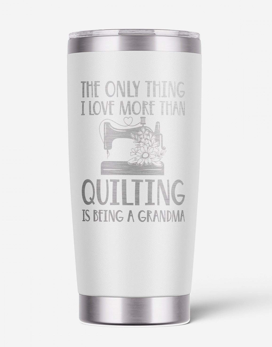 Quilting Grandma Tumbler by Lake & Laser