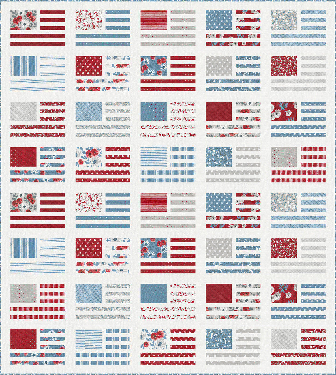 Miss Americana Quilt Pattern by Lella Boutique