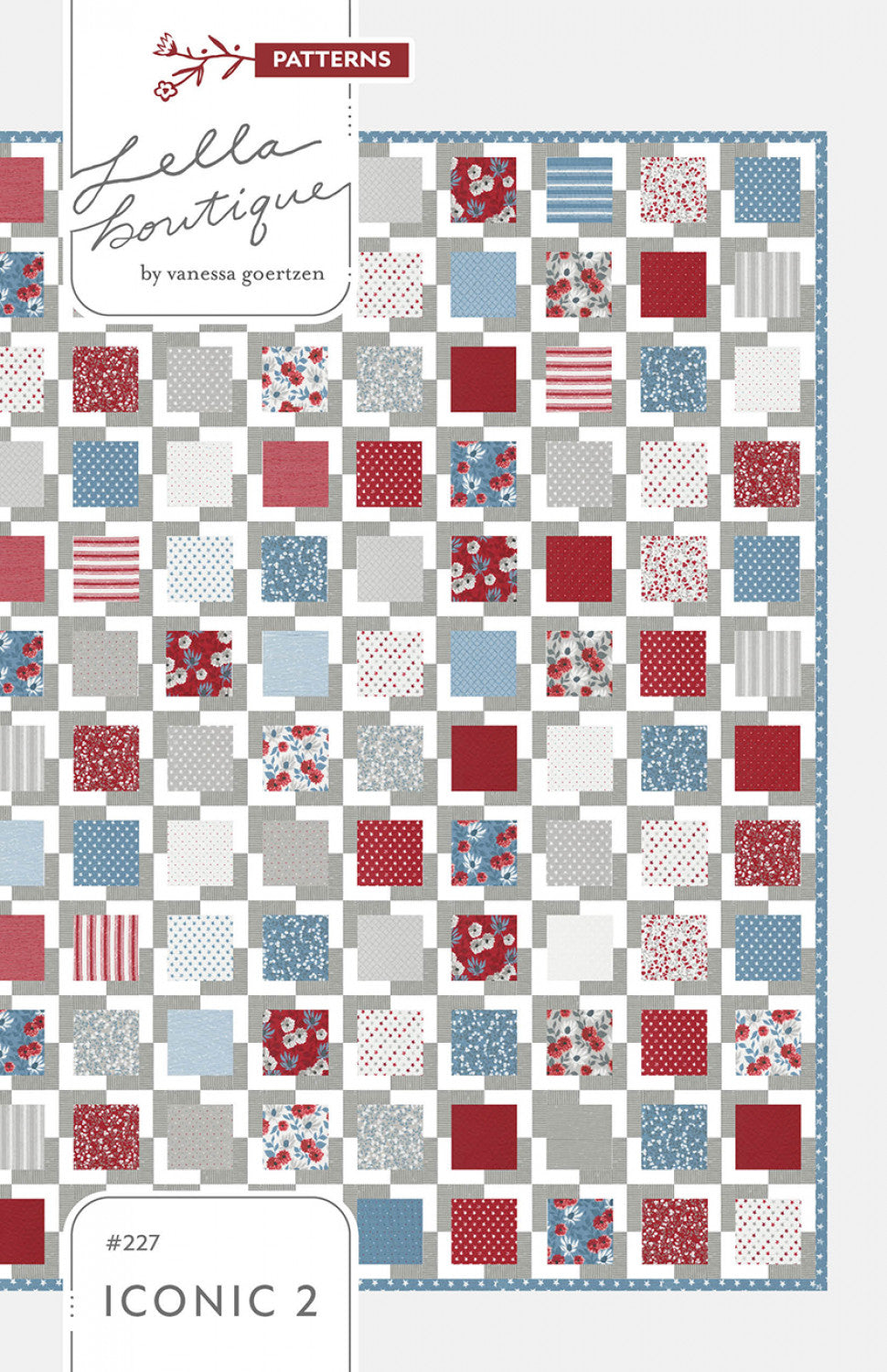 Iconic 2 Quilt Pattern by Lella Boutique