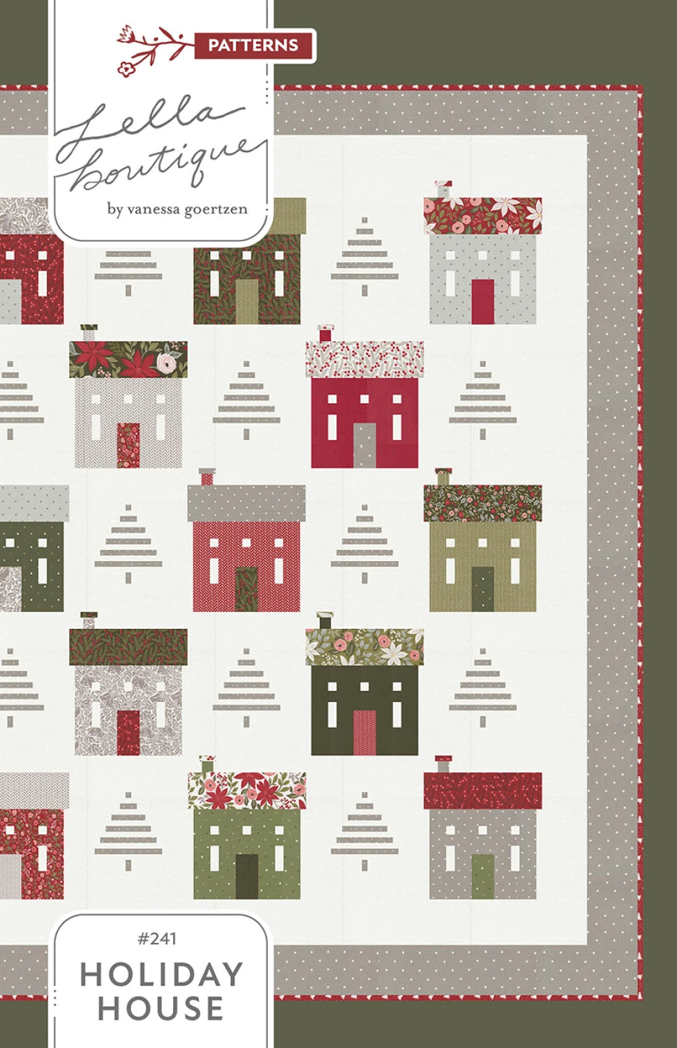 Holiday House Quilt Pattern by Lella Boutique