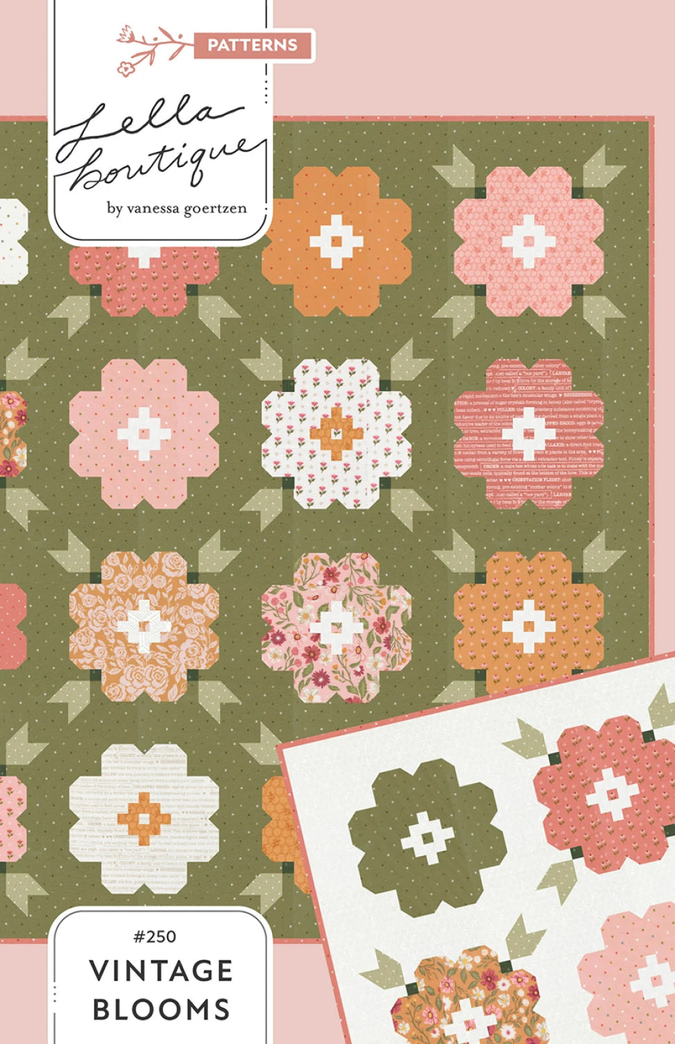 Vintage Blooms Quilt Pattern by Lella Boutique