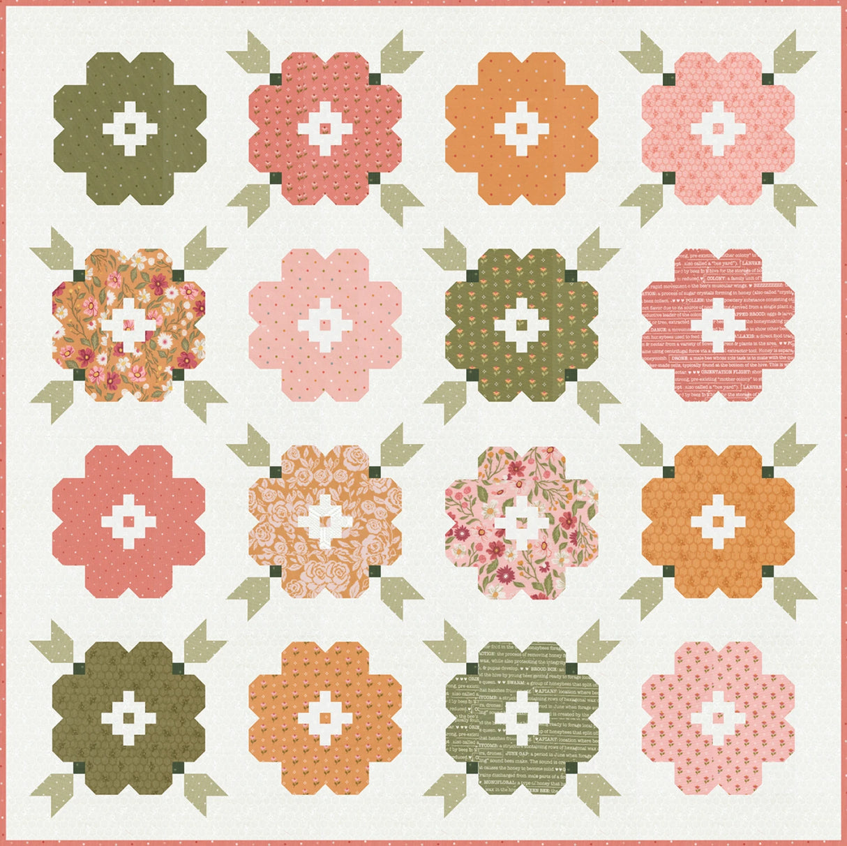 Vintage Blooms Quilt Pattern by Lella Boutique