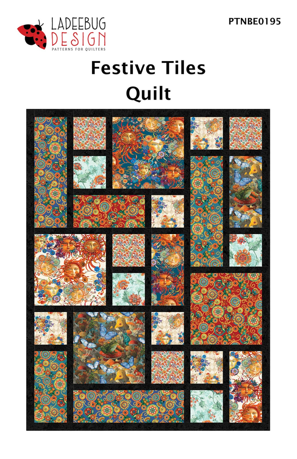 Festive Tiles Quilt Pattern by Ladeebug Designs