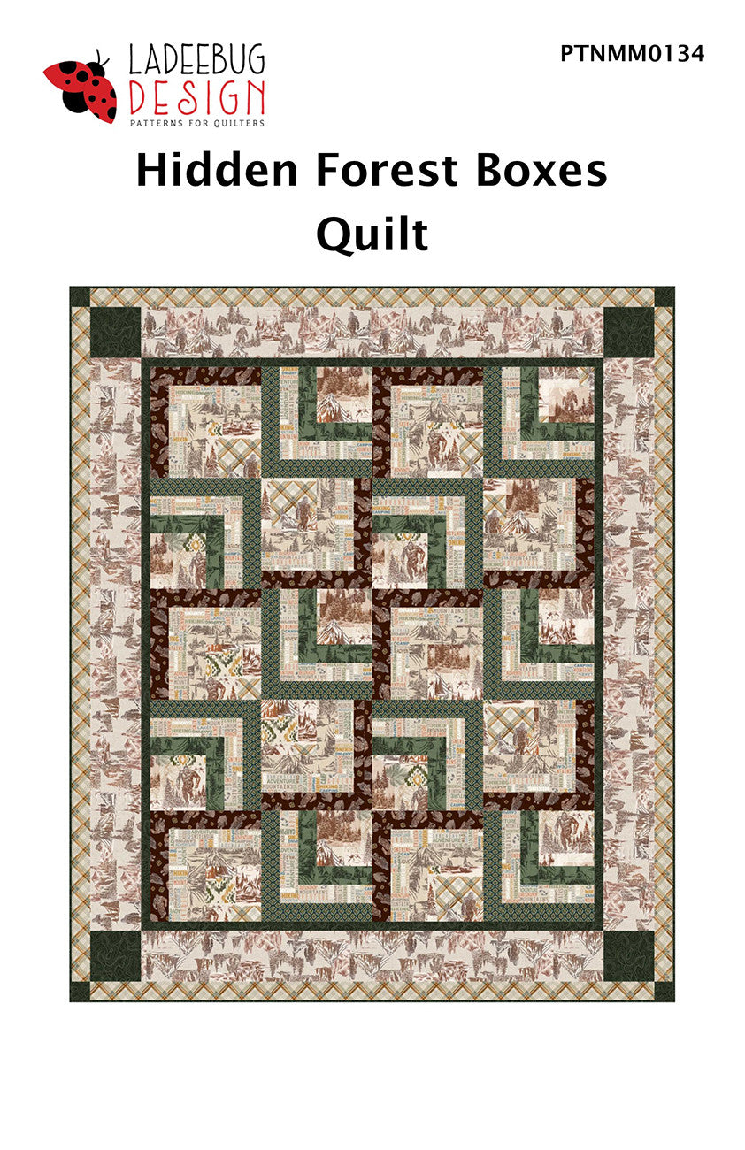 Hidden Forest Boxes Quilt Pattern by Ladeebug Designs