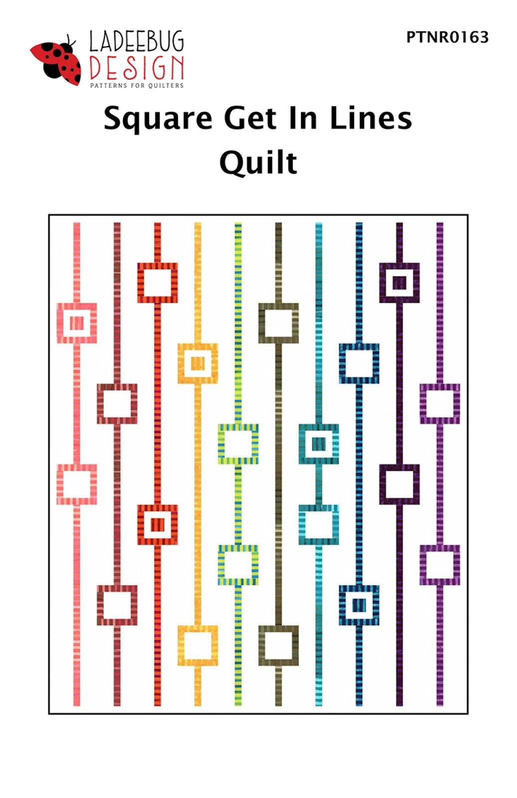 Square Get In Lines Quilt Pattern by Ladeebug Designs
