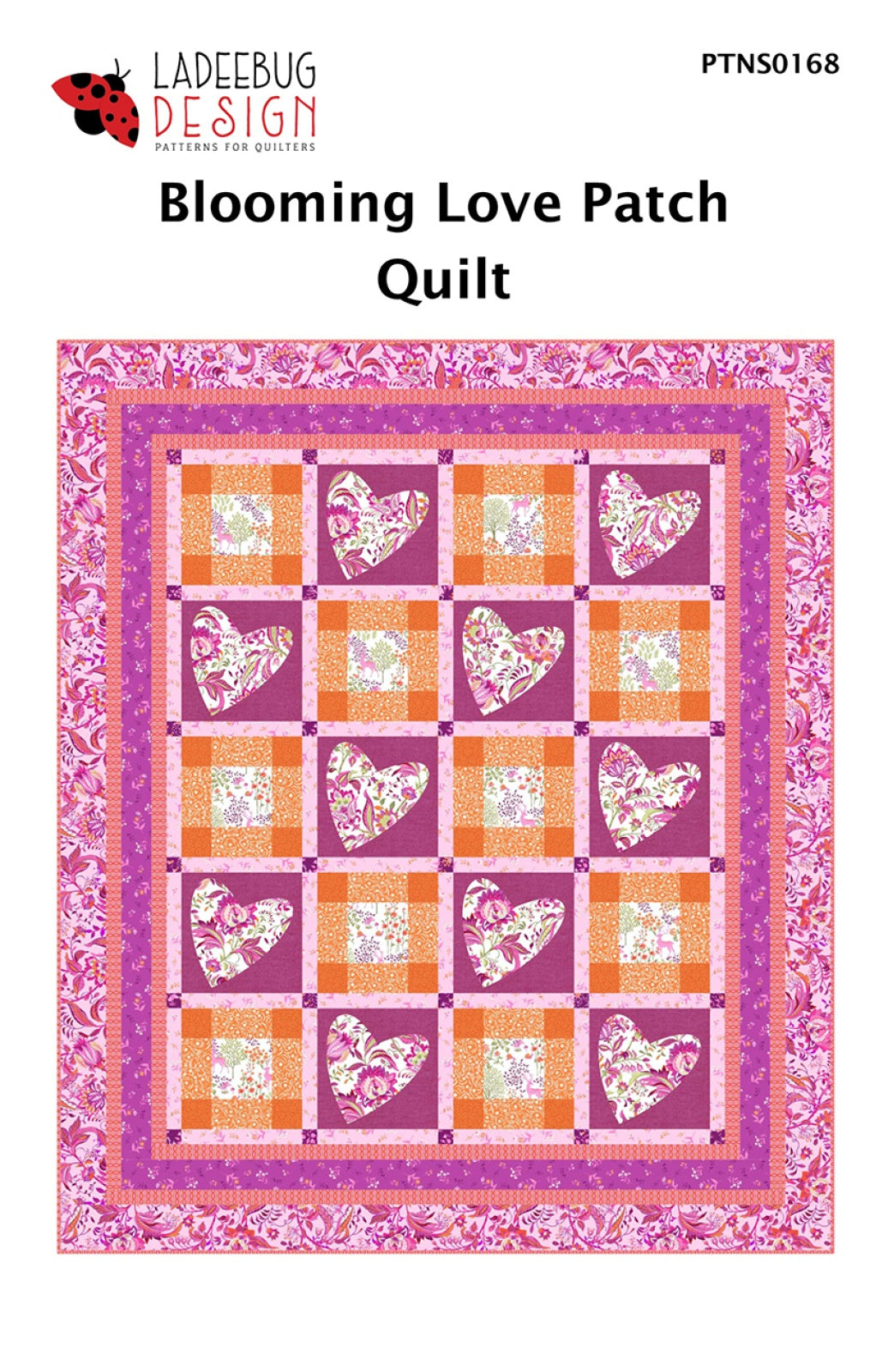 Blooming Love Patch Quilt Pattern by Ladeebug Designs