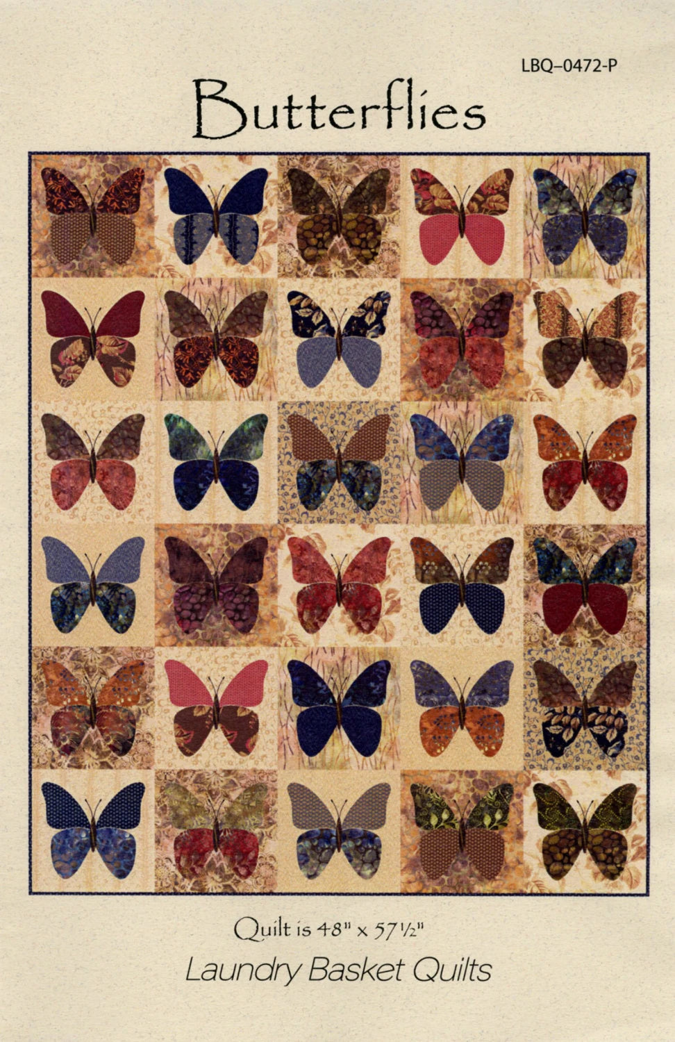 Butterflies Quilt Pattern by Laundry Basket