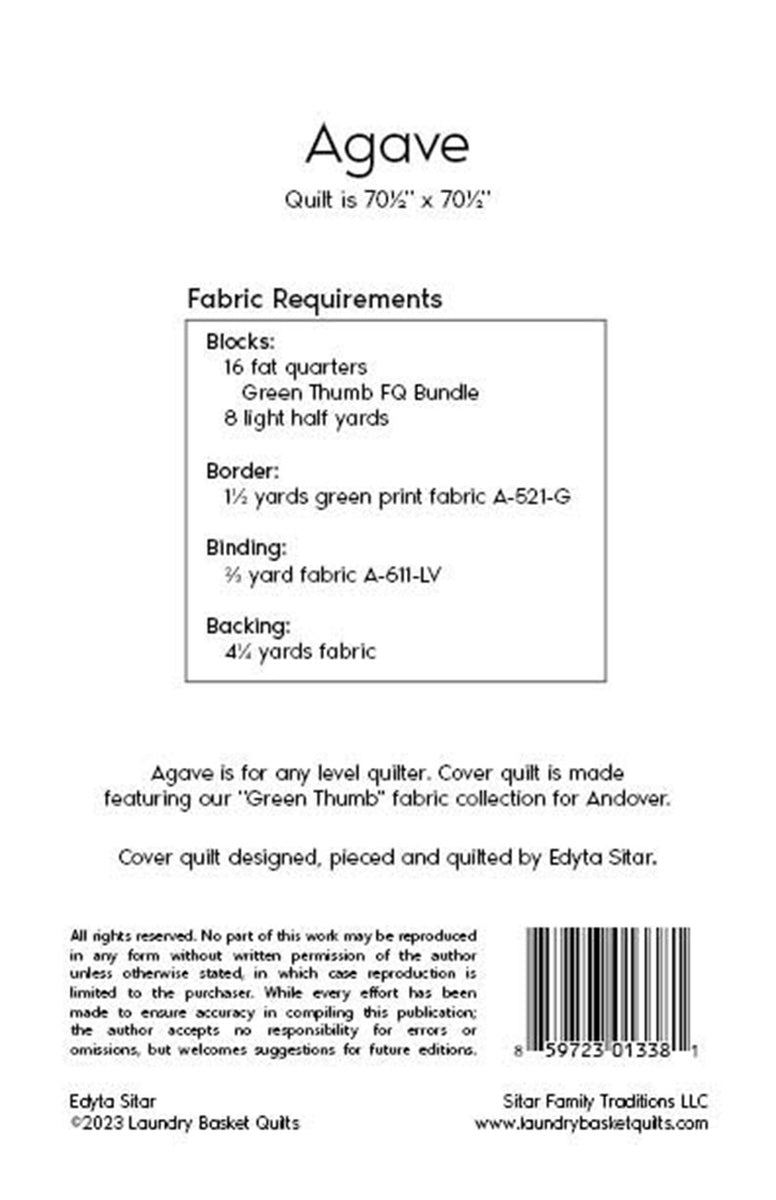 Agave Quilt Pattern Quilting Books Patterns And Notions agave-quilt-pattern-quilting-books-patterns-and-notions