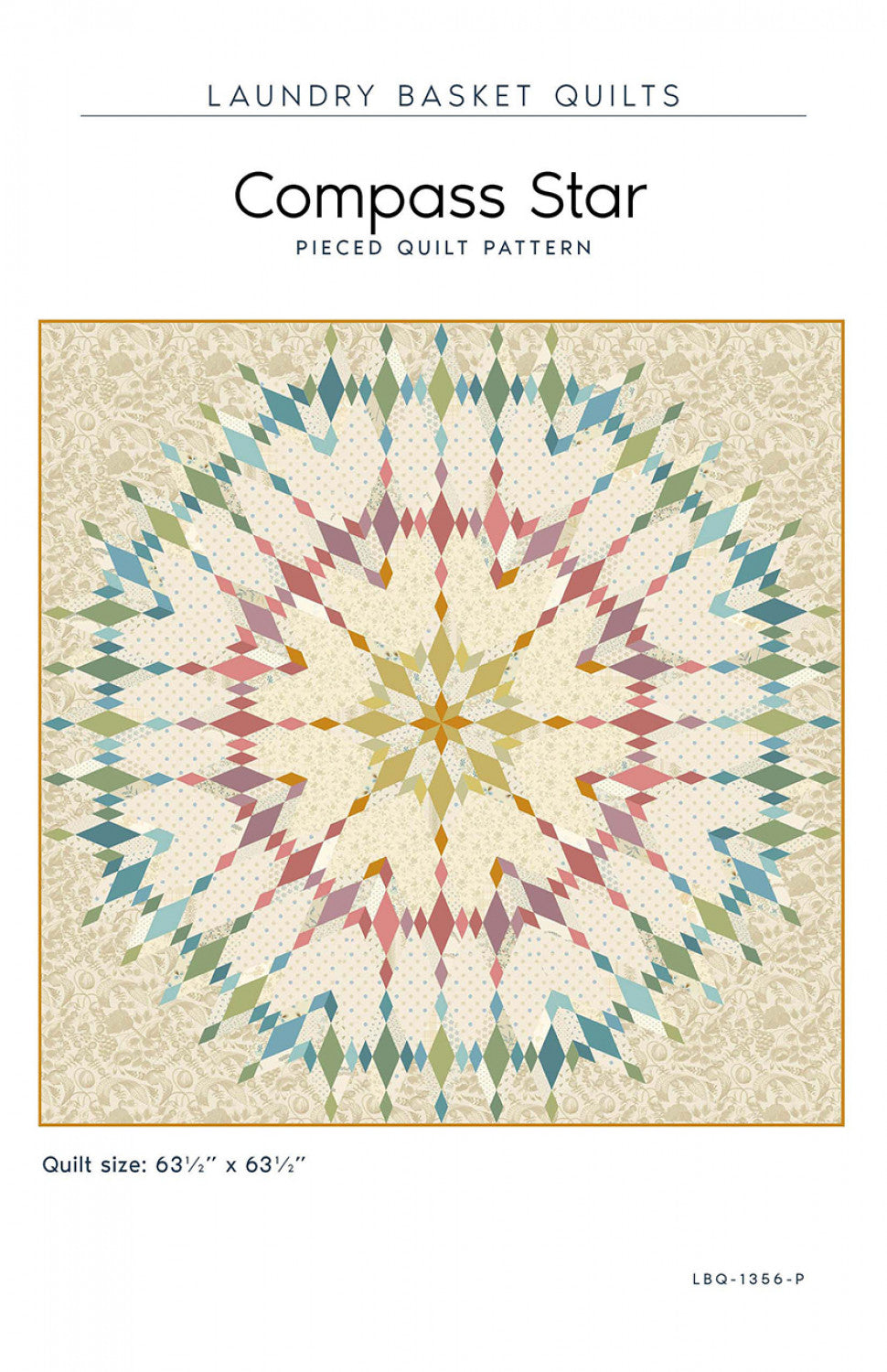 Compass Star Quilt Pattern by Laundry Basket