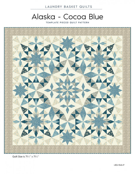 Alaska - Cocoa Blue Quilt Pattern by Laundry Basket