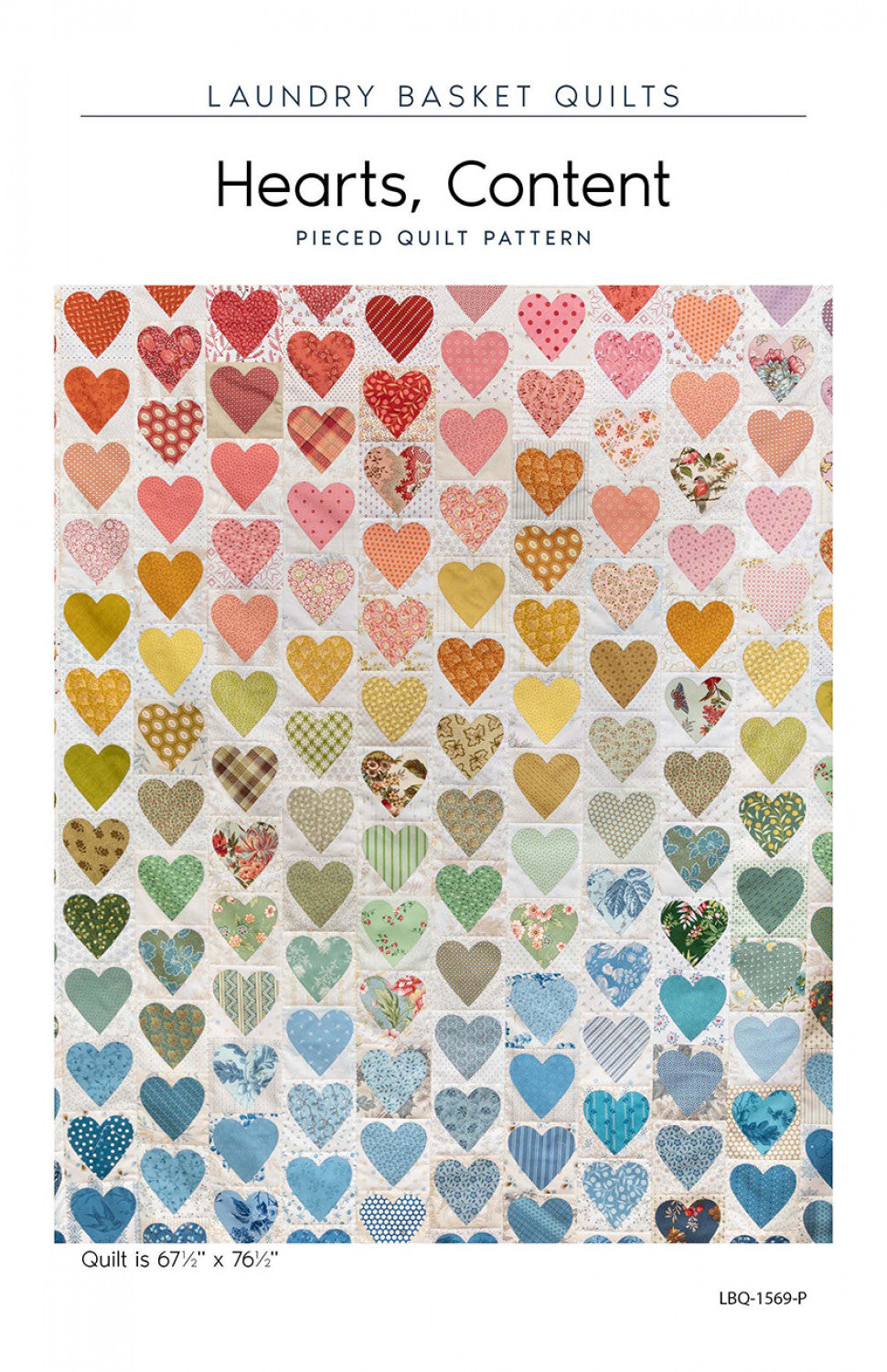 Hearts, Content Quilt Pattern