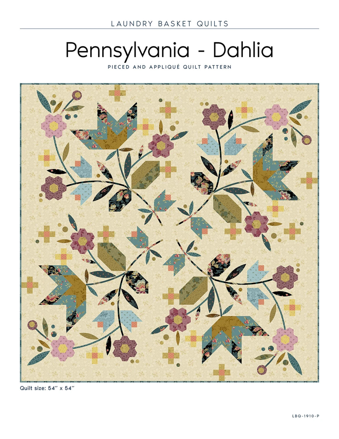 Pennsylvania - Dahlia Quilt Pattern by Laundry Basket