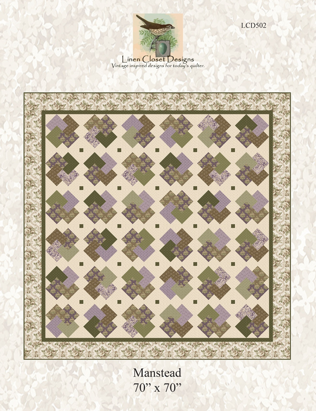 Manstead Quilt Pattern by Linen Closet Designs